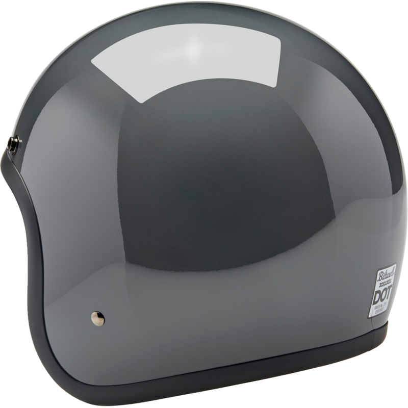 BILTWELL HELMET BONANZA Gloss Grey Back - Driven Powersports