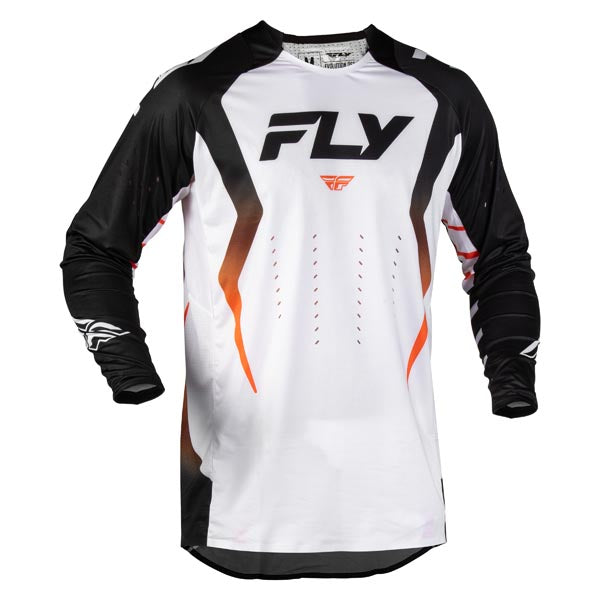 Fly Racing EVO DST Bolt Jersey White/Black/Orange 2XL Men's - Driven Powersports