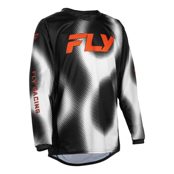 Fly Racing Kinetic Torch Jersey Black/Orange/White Youth XL Youth - Driven Powersports