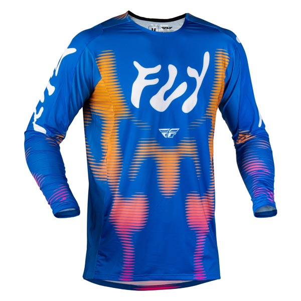 Fly Racing Lite Vibe Jersey Blue/Sunset Youth XL Youth - Driven Powersports