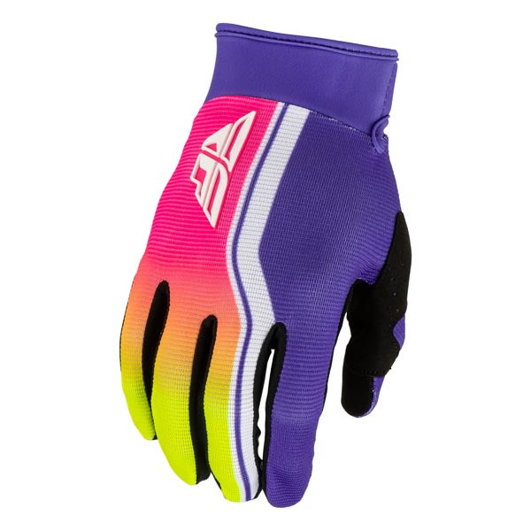 Fly Racing F-16 Raze Gloves Purple/Red/Yellow Youth 3XS Youth - Driven Powersports