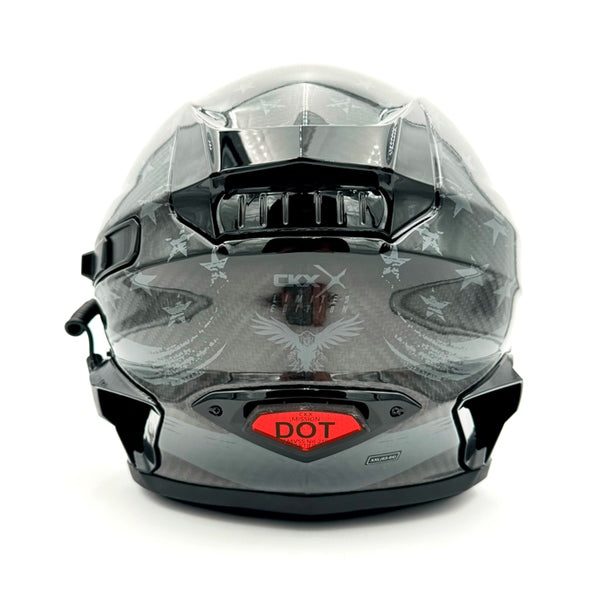 LJE Blizzard Buster Light for Mission Helmet Red - Driven Powersports