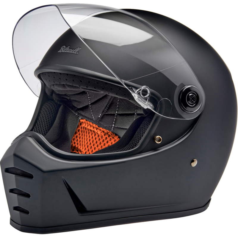 BILTWELL LANE SPLITTER ECE 22.06 Flat Black Front - Driven Powersports