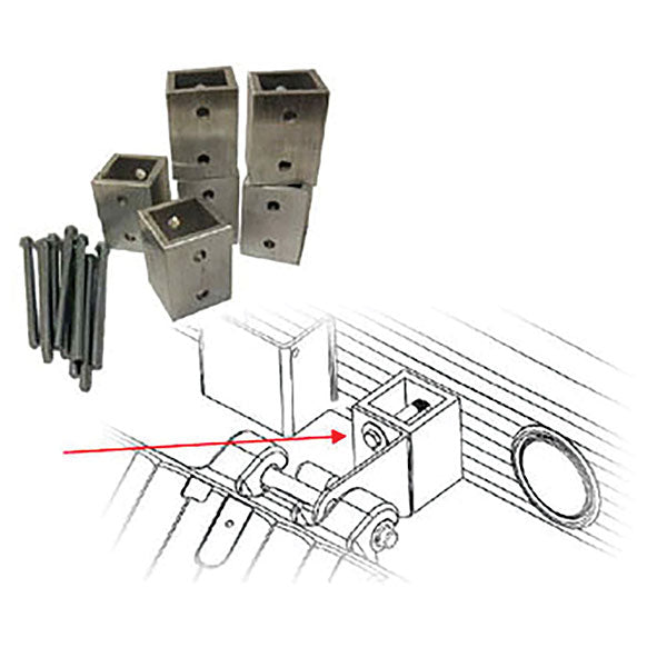 CALIBER V-FRONT RAMP SHIELD ADAPTER KIT ALUMA/SLEDBED (CA0209) - Driven Powersports