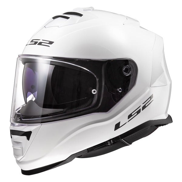 LS2 Assault Full-Face Helmet Solid Color White MD - Driven Powersports