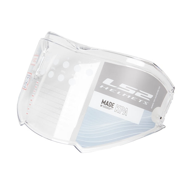LS2 Shield for Valiant II Helmet Anti-fog/Anti-scratch/Single Clear - Driven Powersports