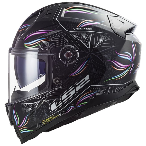 LS2 Citation II Full-Face Helmet Tropical Black/White SM - Driven Powersports