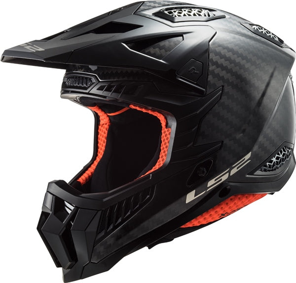 LS2 X-Force Carbon Off-Road Helmet Solid - Carbon L LG - Driven Powersports