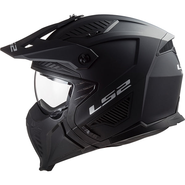 LS2 Drifter Open-Face Helmet Solid Matte Black 2XL - Driven Powersports