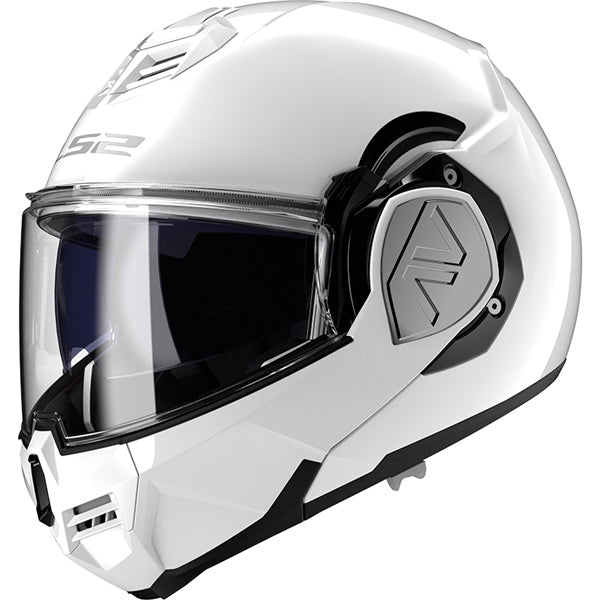 LS2 Advant Modular Helmet Solid White 2XL - Driven Powersports