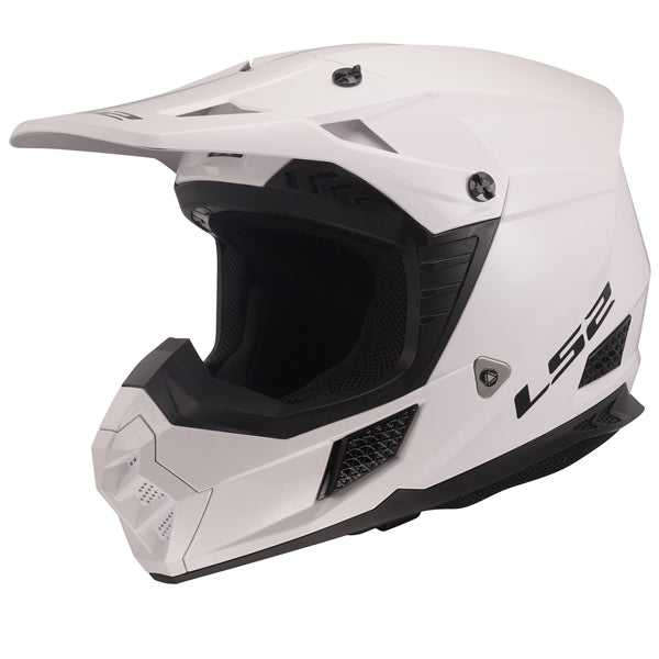 LS2 COZ Off-Road Helmet Solid White LG - Driven Powersports