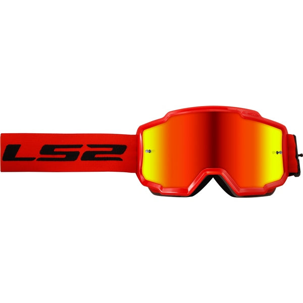 LS2 Charger Plus Goggle Black/Red Red - Driven Powersports