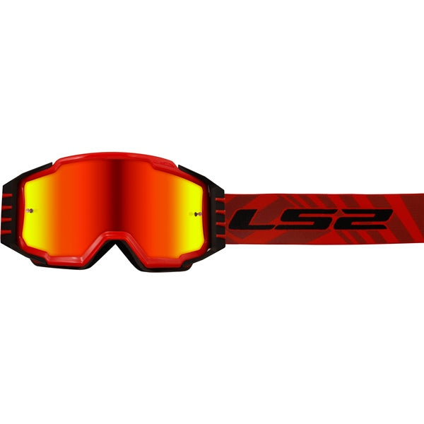 LS2 Charger Pro Goggle Black/Red Red - Driven Powersports