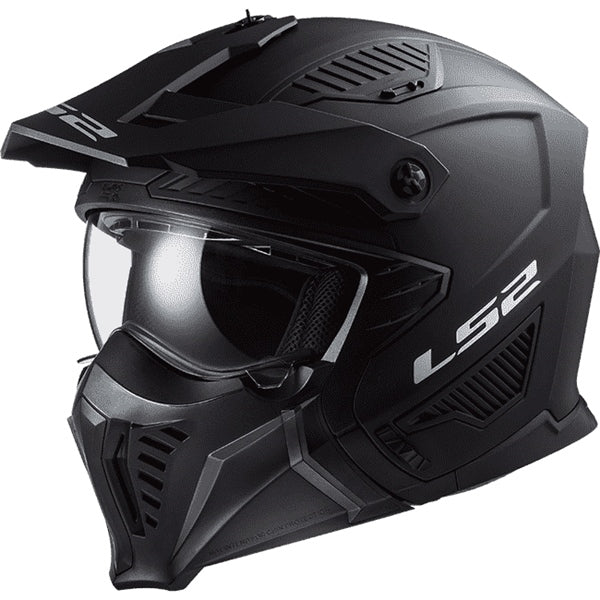 LS2 Peak for Drifter Helmet Solid Matte Black - Driven Powersports