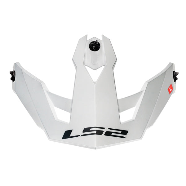 LS2 Peak for Drifter Helmet Solid White - Driven Powersports