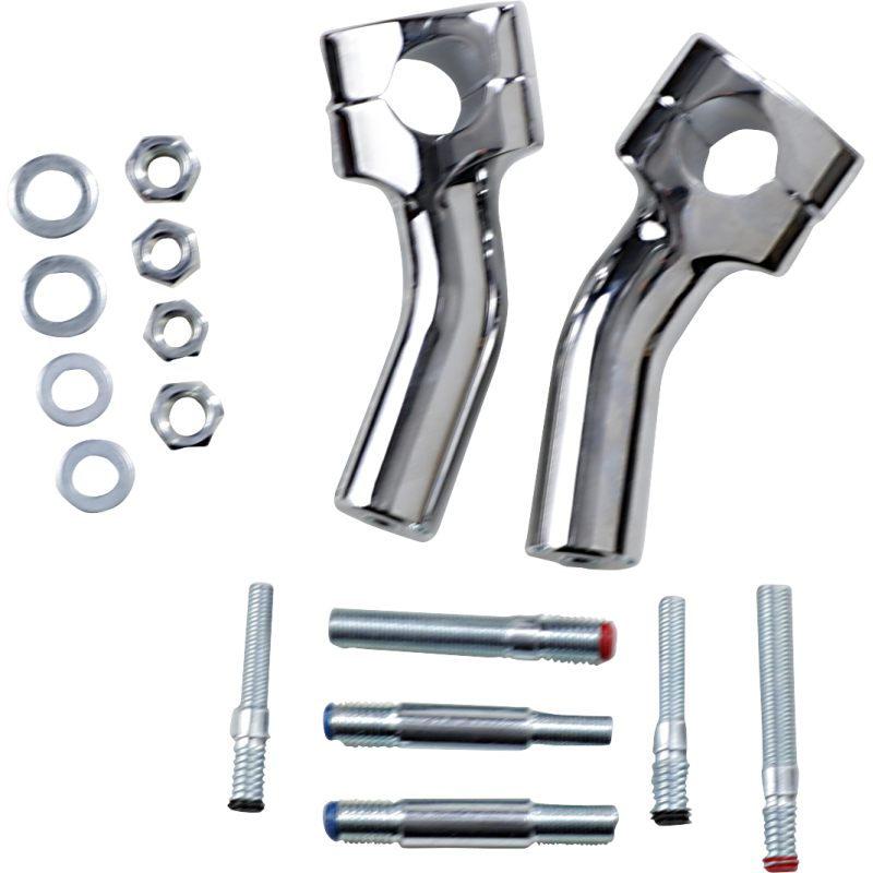 BARON KICKBACK RISERS CHROME PR Front - Driven Powersports