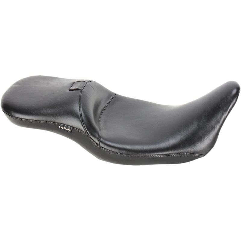 LE PERA 08-19 FLHT MAVERICK SEAT LONG SMTH BK/R Front - Driven Powersports