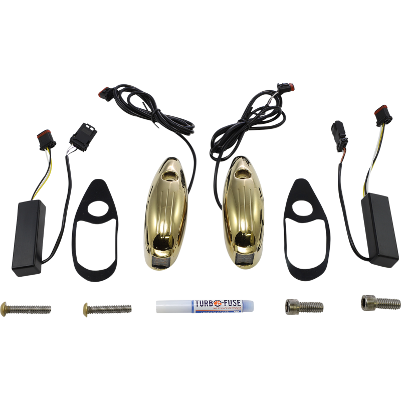 CUSTOM DYNAMICS LIGHT TSIG PB RDGLIDE Gold Front - Driven Powersports