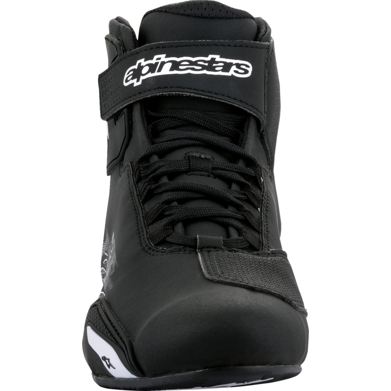 ALPINESTARS SHOE SEKTOR Black/White Front - Driven Powersports