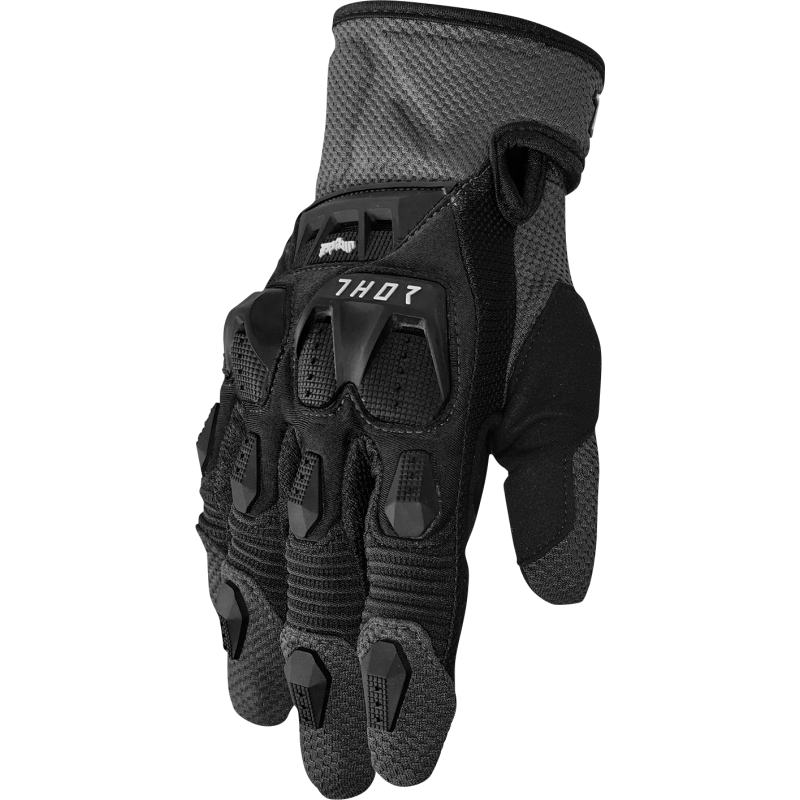 THOR GLOVE TERRAIN Black/Charcoal Front - Driven Powersports