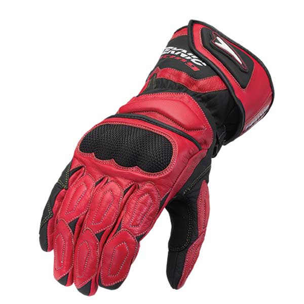 TEKNIC CHICANE STREET GLOVES Red/Black Men's 2XL - Driven Powersports