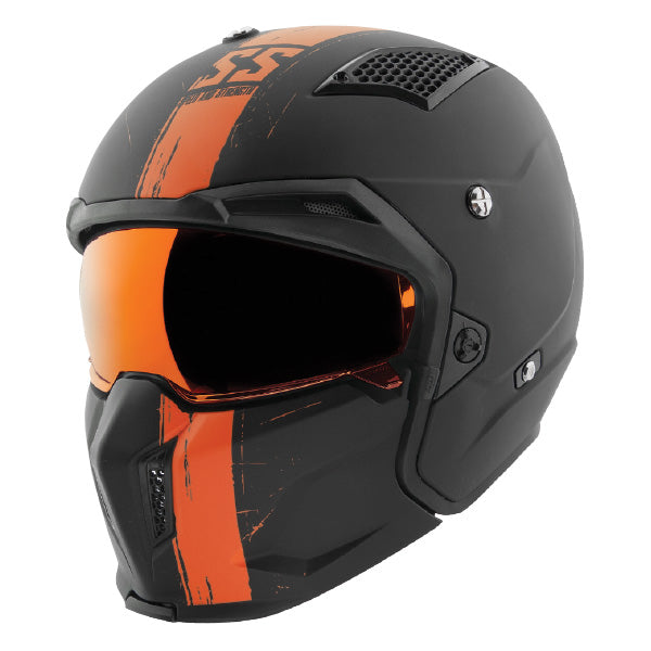 SPEED & STRENGTH SS2400 OPEN FACE HELMET Orange Small - Driven Powersports