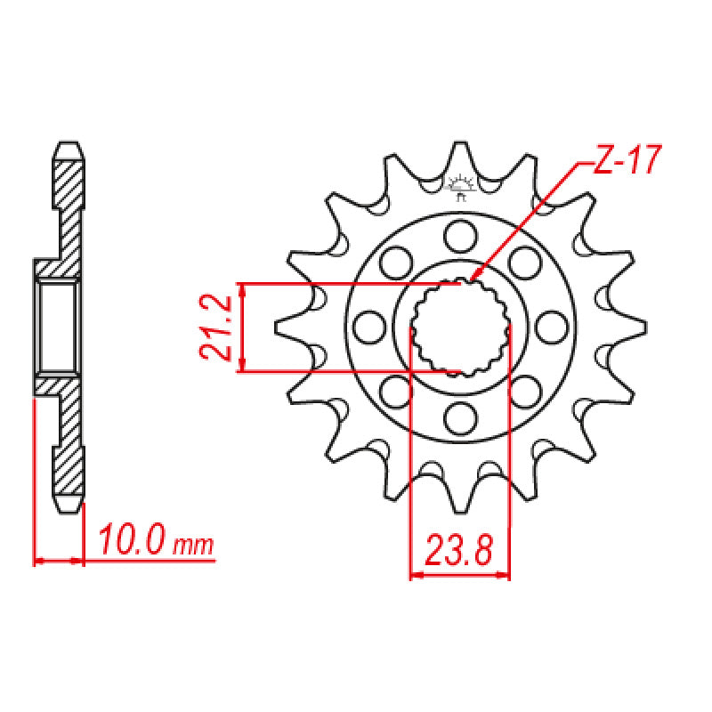 JT SPROCKETS SPROCKET FRONT 520 13T - Driven Powersports