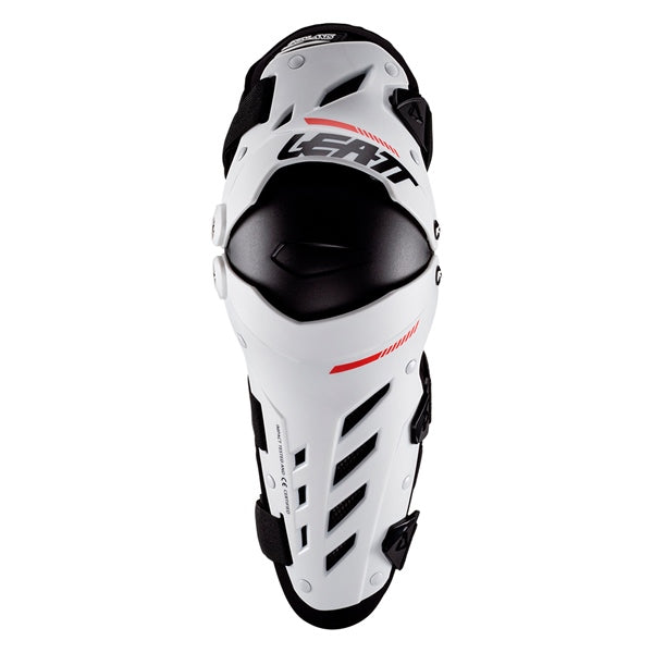 Leatt Dual Axis Knee & Shin Guard White LG-XL - Driven Powersports