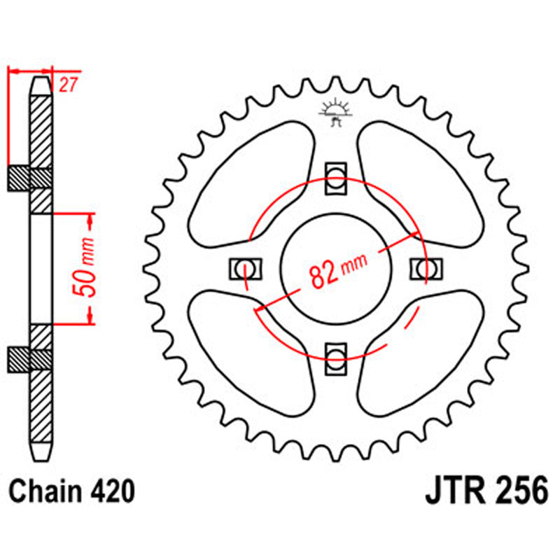 JT SPROCKETS SPROCKET REAR 420 33T - Driven Powersports