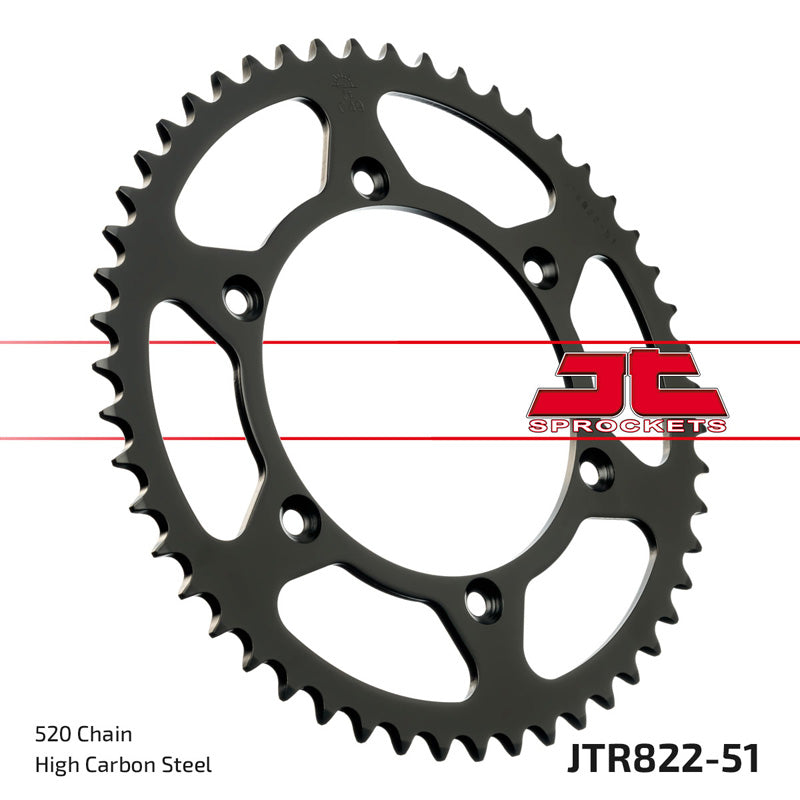 JT SPROCKETS SPROCKET REAR 520 51T Teal - Driven Powersports