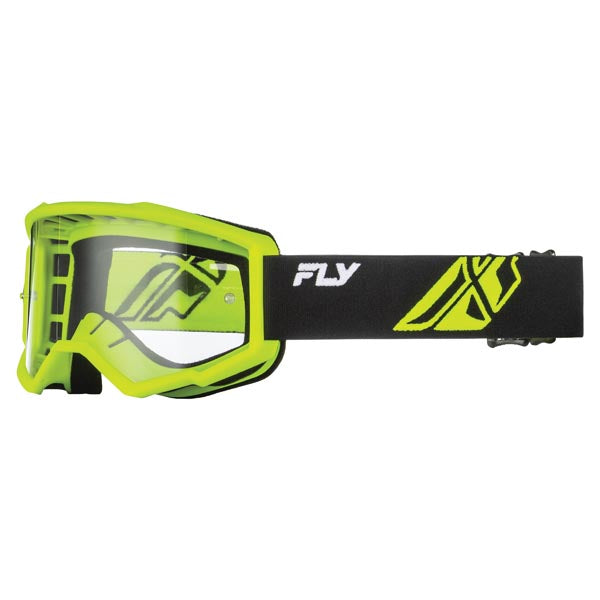 Fly Racing Focus Goggles Clear Black/High-Visibility - Driven Powersports