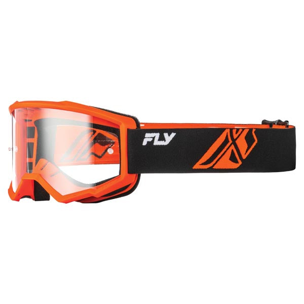 Fly Racing Focus Goggles Clear Black/Orange - Driven Powersports