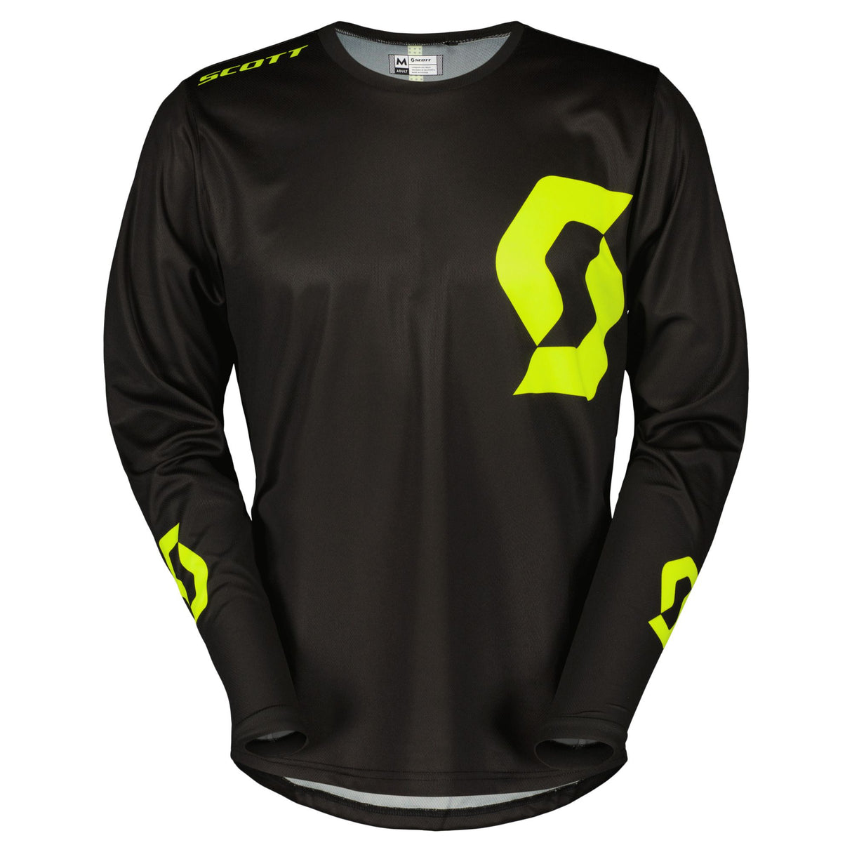 Scott Jersey Compete Caviar Black/Safety Yellow/SPL M