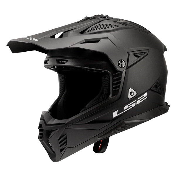 LS2 Gate II Off-road Helmet Solid Matte Black 2XL - Driven Powersports