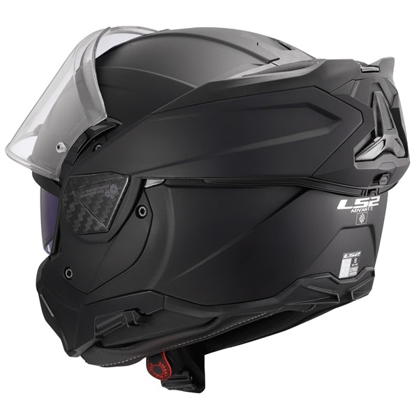 LS2 Advant II Modular Helmet Solid Matte Black S - Driven Powersports