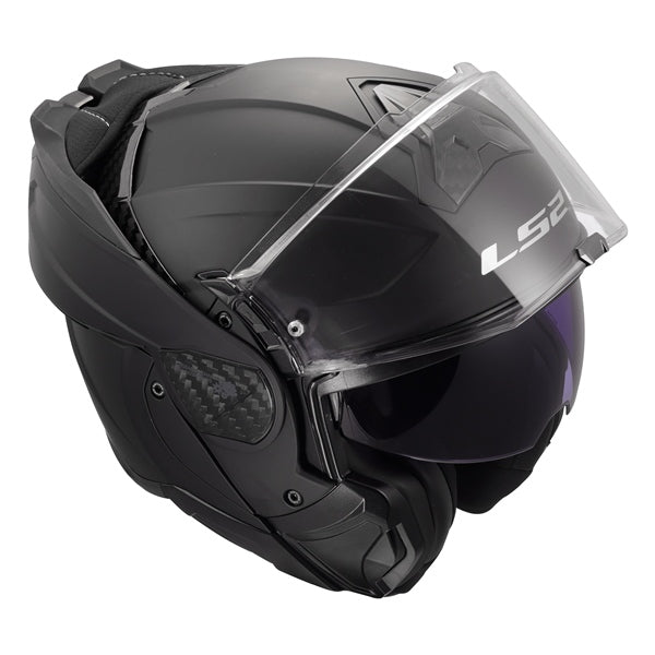 LS2 Advant II Modular Helmet Solid Matte Black S - Driven Powersports