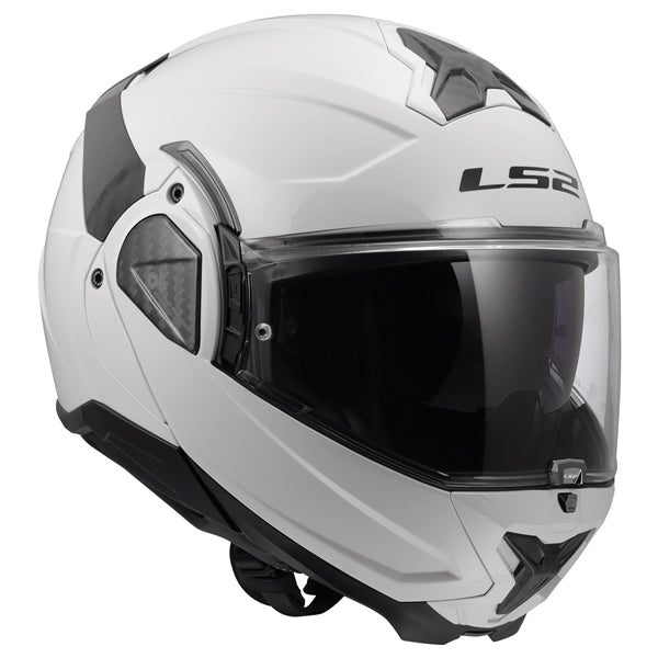 LS2 Advant II Modular Helmet Solid White XS - Driven Powersports
