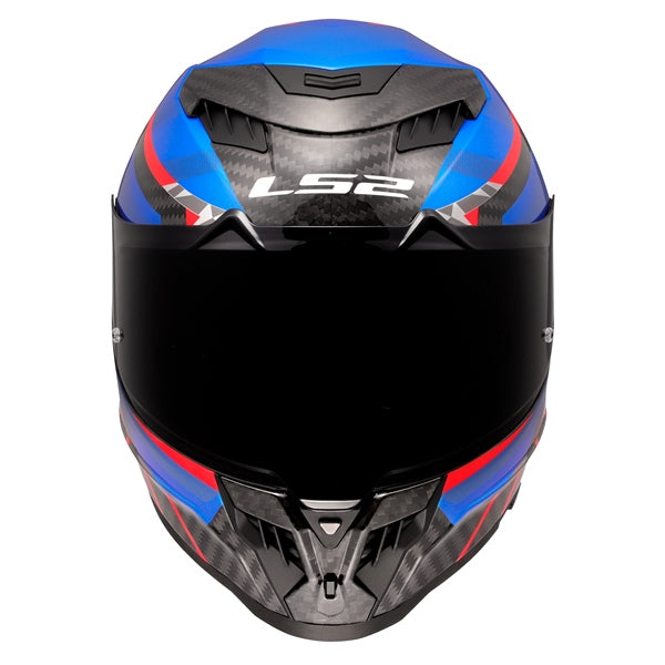LS2 Dragon Full-Face Helmet Trax Blue/Red S - Driven Powersports