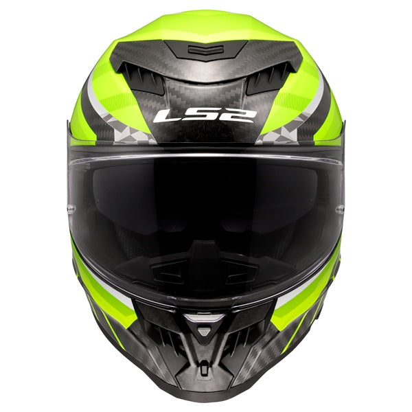 LS2 Dragon Full-Face Helmet Trax High-Visibility Yellow XS - Driven Powersports
