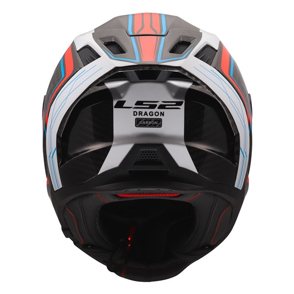 LS2 Dragon Full-Face Helmet Subic White/Blue/Red XS - Driven Powersports