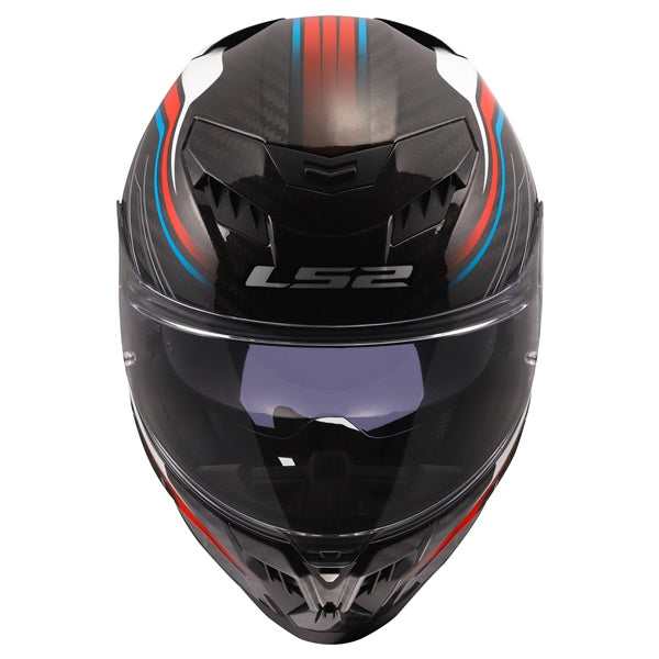 LS2 Dragon Full-Face Helmet Subic White/Blue/Red XS - Driven Powersports
