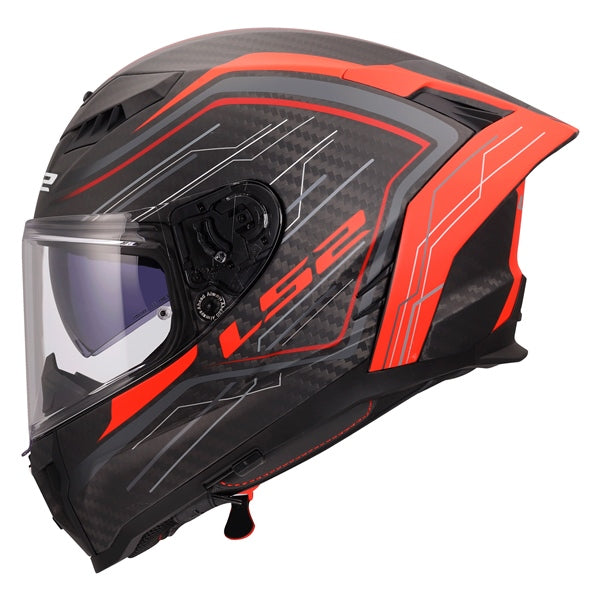 LS2 Dragon Full-Face Helmet Subic Matte Red S - Driven Powersports