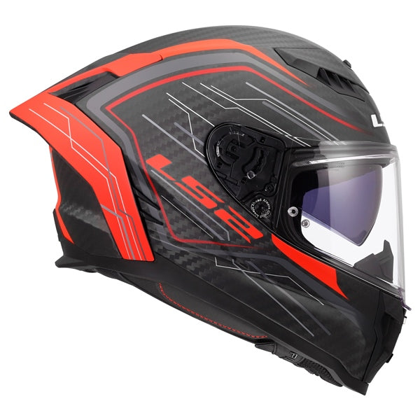 LS2 Dragon Full-Face Helmet Subic Matte Red S - Driven Powersports