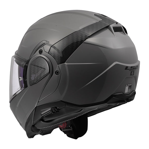LS2 Advant II Modular Helmet Solid Gray S - Driven Powersports