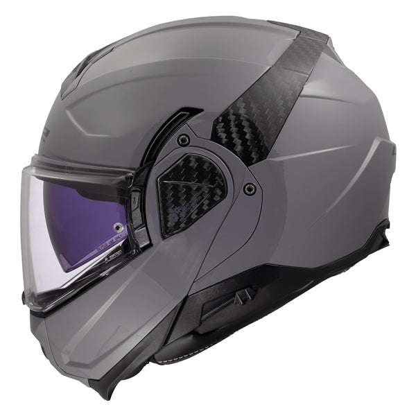 LS2 Advant II Modular Helmet Solid Gray S - Driven Powersports