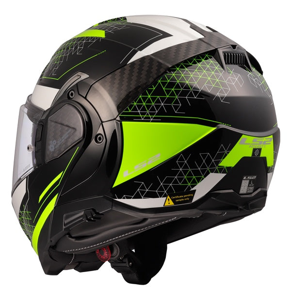 LS2 Advant II Modular Helmet Astral Yellow XS - Driven Powersports
