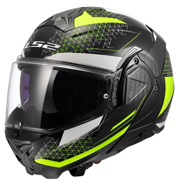 LS2 Advant II Modular Helmet Astral Yellow XS - Driven Powersports