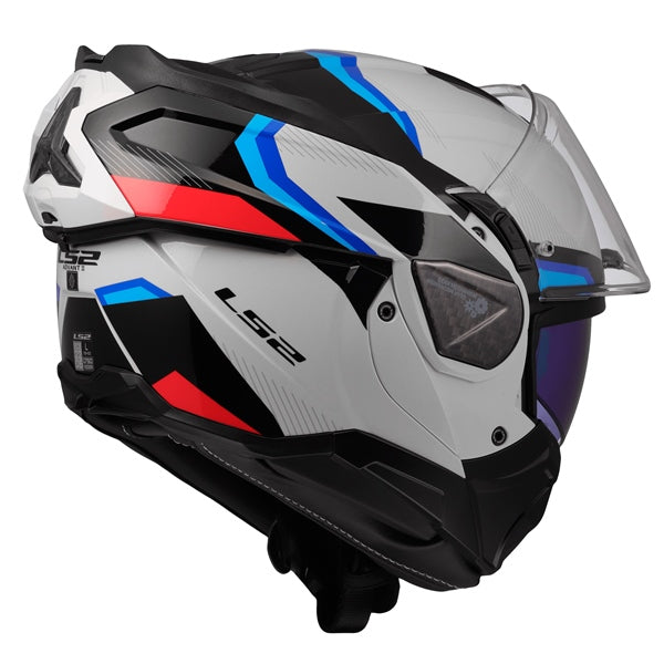LS2 Advant II Modular Helmet Triple White/Blue/Red S - Driven Powersports