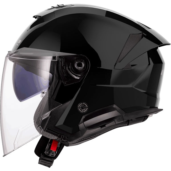 LS2 Verso II Open-Face Helmet Solid Black XL - Driven Powersports