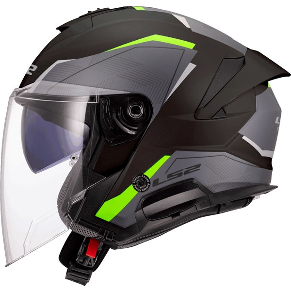 LS2 Verso II Open-Face Helmet Air Yellow L - Driven Powersports